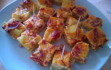 Cubes de Tortilla au chorizo