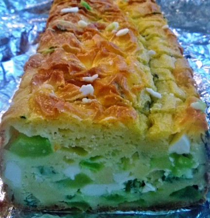 Cake Concombre, Féta, Menthe