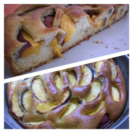 Gâteau Ricotta & Nectarines