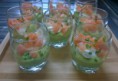 Verrines Avocat-Saumon