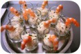 Verrines Crabe, Coeur de palmier & Crevettes