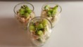 Verrines Crabe, Crevette & Kiwi